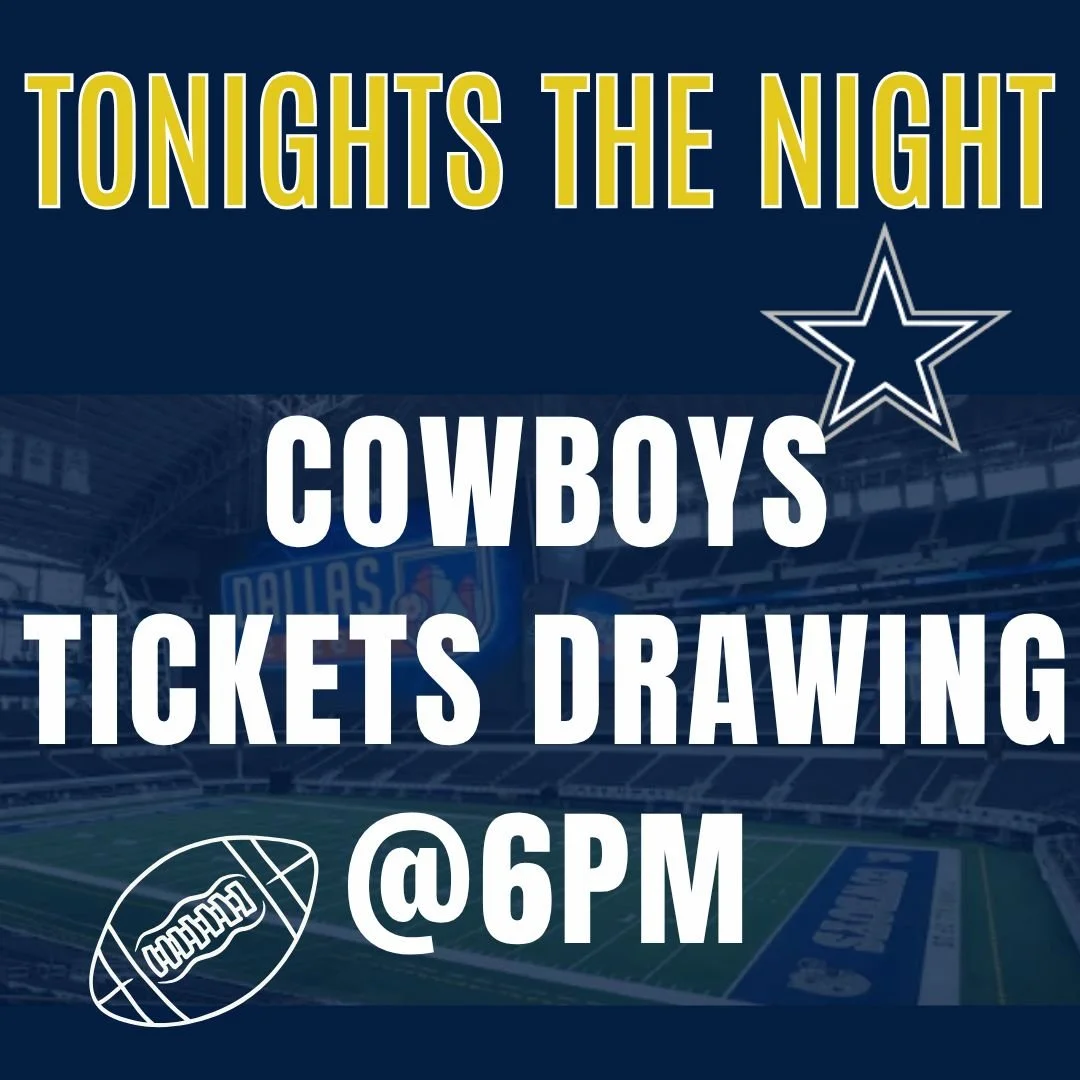 TONIGHT&rsquo;S THE NIGHT! 🏈
We&rsquo;re drawing the winner of the Dallas Cowboys Pre-Season Tickets TONIGHT at 6:00 PM on Facebook Live. Tune in to see who the lucky winner is!