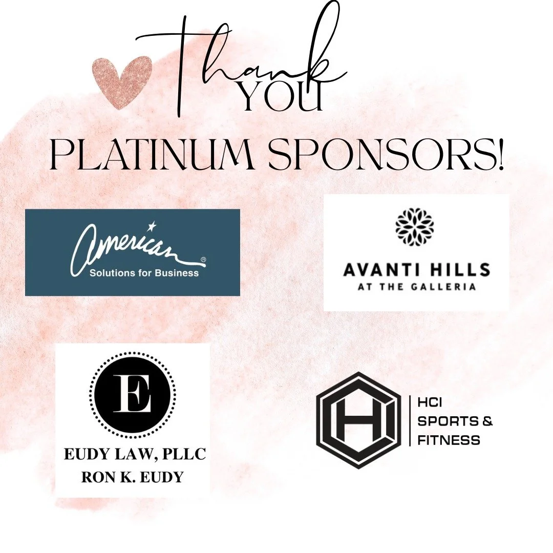 We are incredibly grateful for our PLATINUM Sponsors for our upcoming Tutus and Ties Fun Run Event: @@americansolutionsforbusiness , @avantihillsatthegalleria , Eudy Law, PLLC (Ron Eudy), and @hcindoor! 

Thank you for being champions of inclusion, a