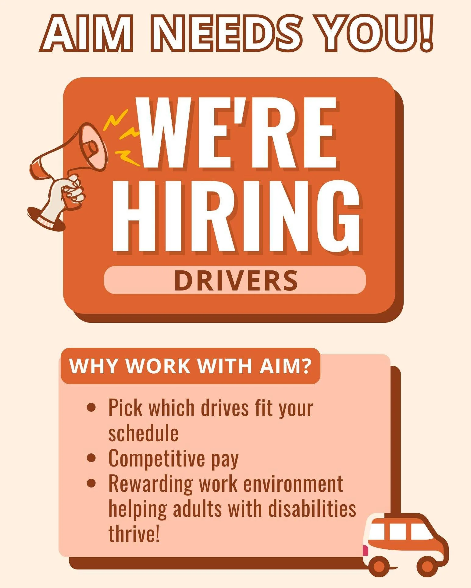 If you're interested in a job that serves your community and offers you the flexibility to fit your schedule, we'd love to hear from you! See the link in our bio to apply