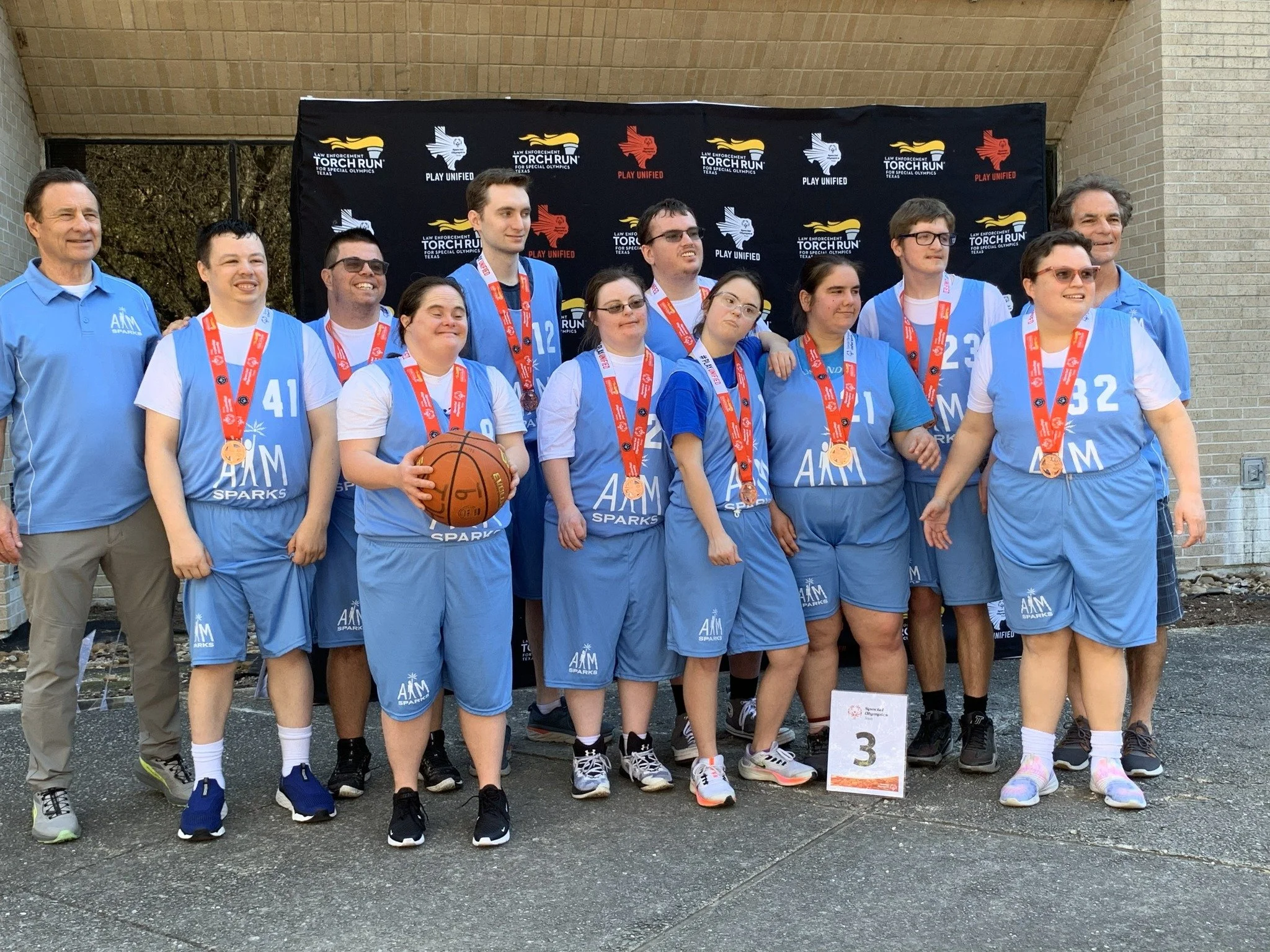 In honor of cheering on our AIMers who are participating in the Sparks basketball scrimmage tonight, we're doing a #WayBackWednesday look back to last year's Special Olympic Basketball Tournament when they brought home some bling! 
Good luck tonight 