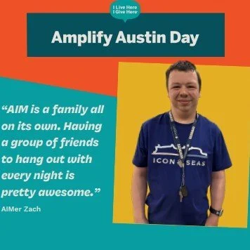 Less than 3 hours left to donate! 
AIM provides the community in which AIMers thrive by offering transportation (allowing AIMers to get to work and AIM activities), education, Special Olympics basketball, and social and recreational offerings. All of