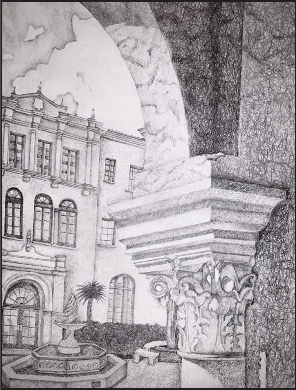 "The Bolles School," Pencil on Paper