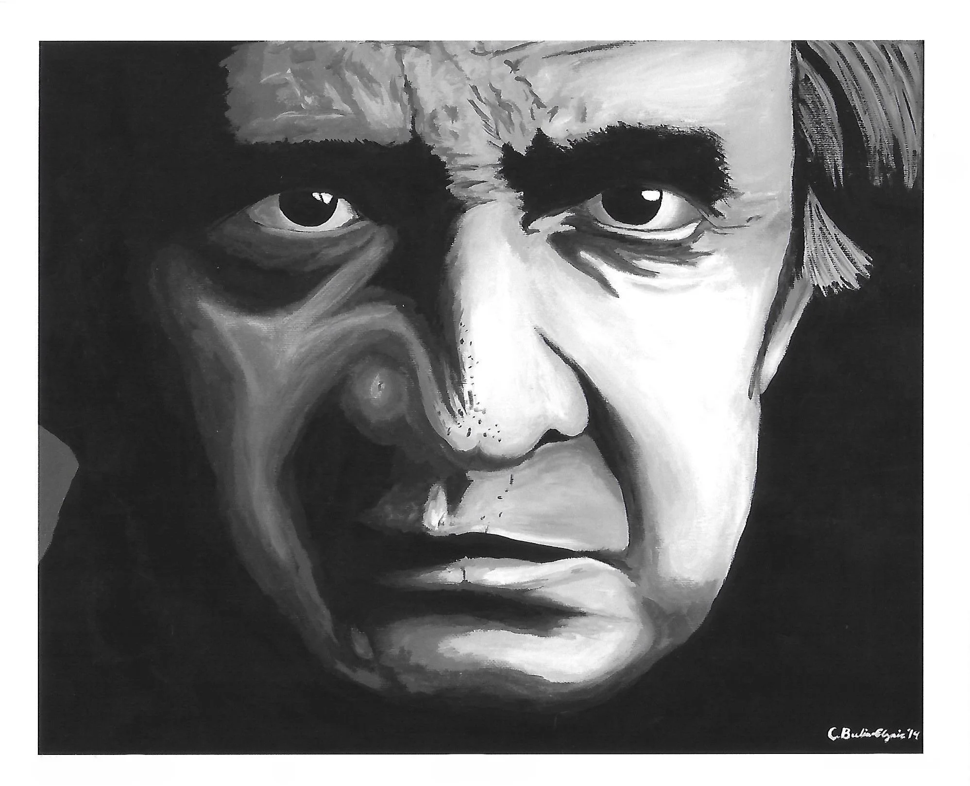 "Man In Black" Print