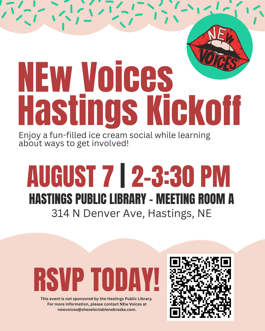 NEw Voices Kickoff — Hastings