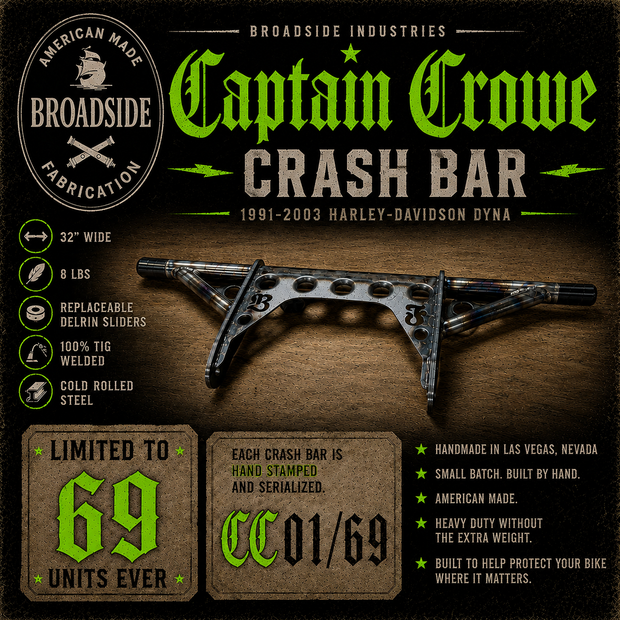 Captain Crowe Crash Bar
