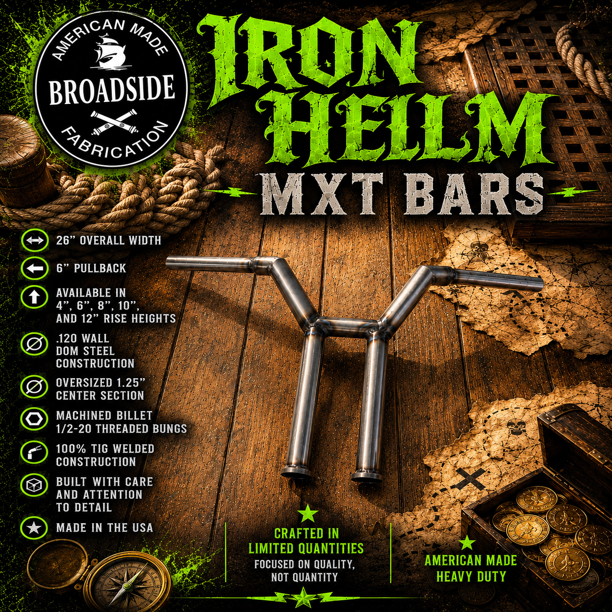 Broadside "Iron Helm" MXT Bars