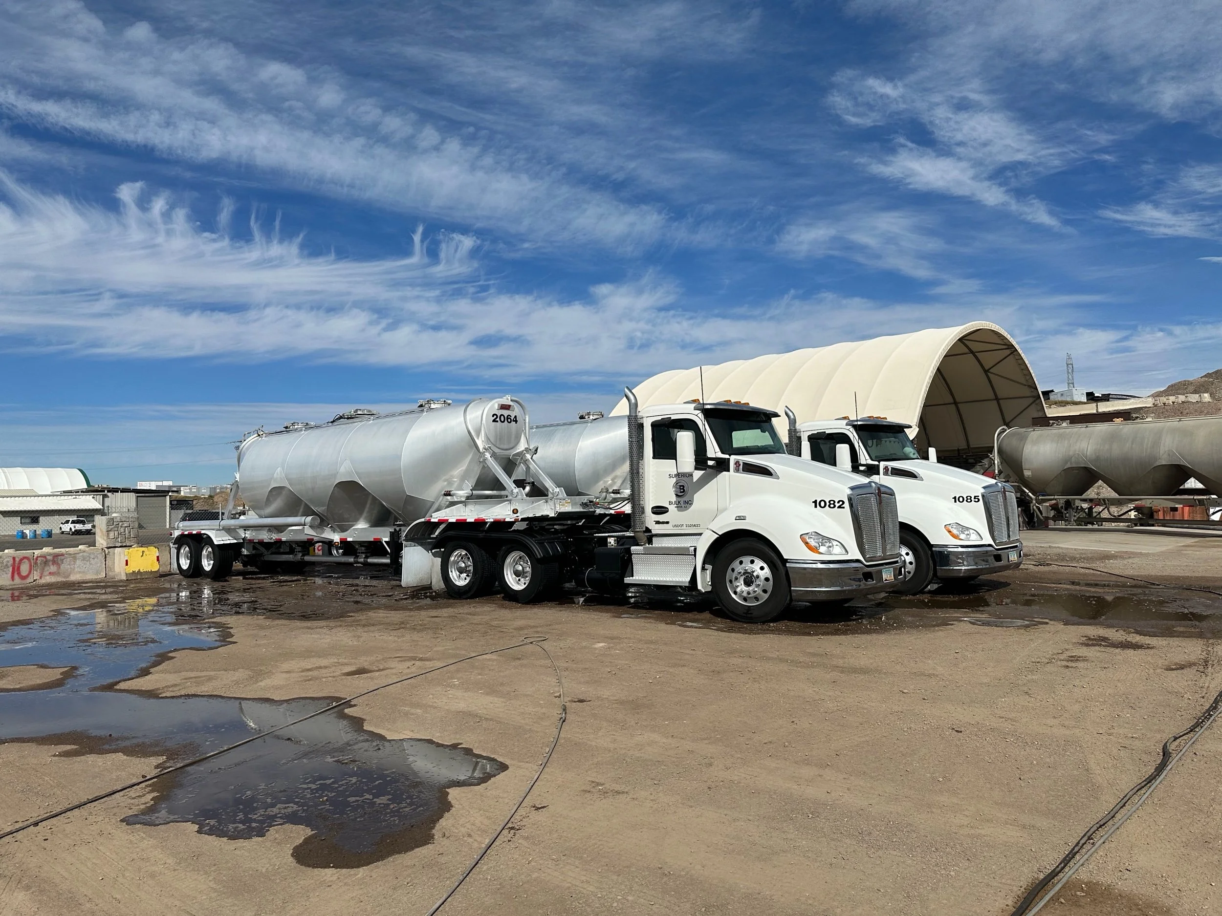 Clean cement tankers