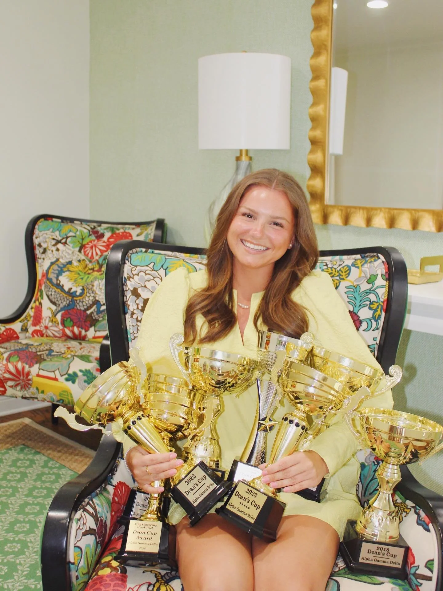 9 YEARS OF DEAN&rsquo;S CUP!!!!❤️💛💚 

Alpha Gam is honored to be awarded the Dean&rsquo;s Cup for the 9th consecutive year! This achievement reflects the dedication, heart, and excellence of each of our sisters. Grateful for our past and present ac