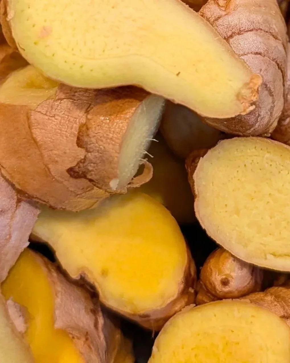 Washed, trimmed and cut into chunks ready for the blender