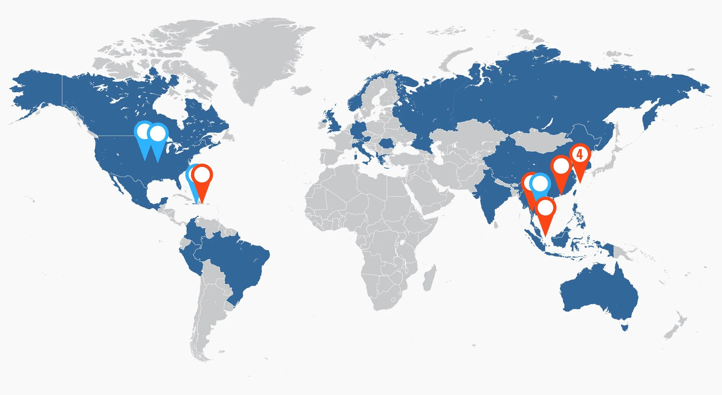 map of nations Gary Crowl International Ministries has impacted