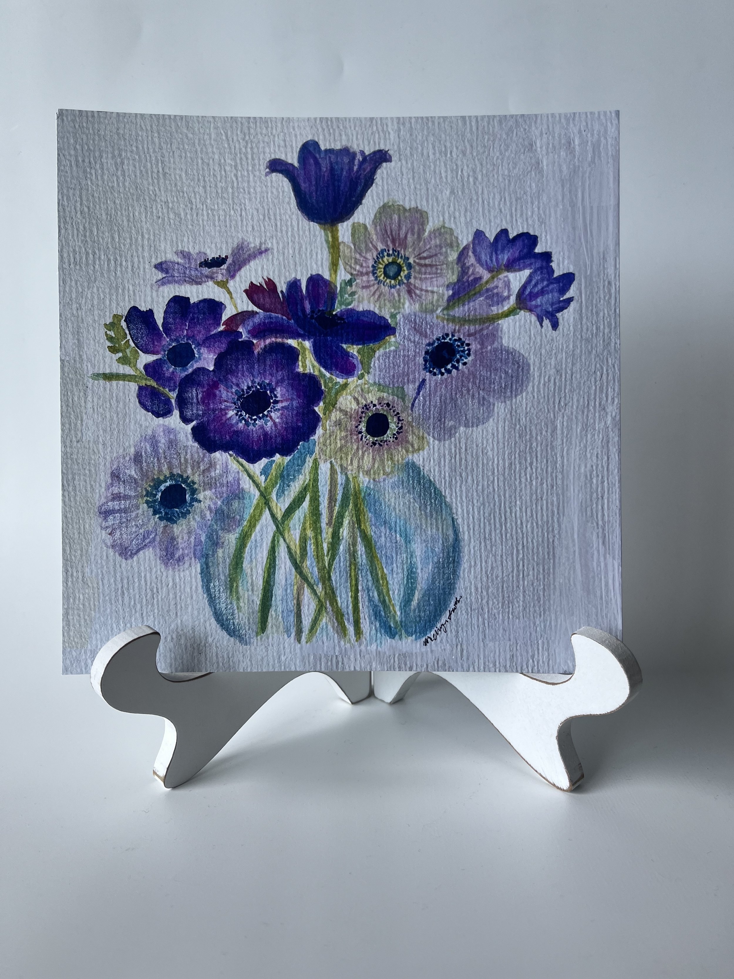 Anemone Floral Watercolor Print