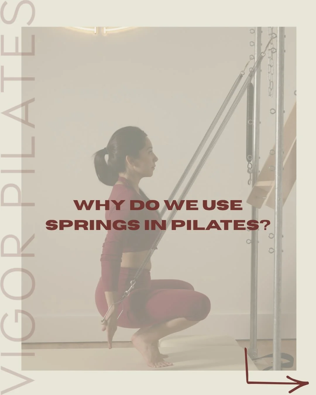 In Pilates, the springs are more than resistance. They are a teacher. 

Through changing tension and feedback, springs help you build connection, control, strength, and precision. These qualities prepare the body for the ultimate expression of Contro