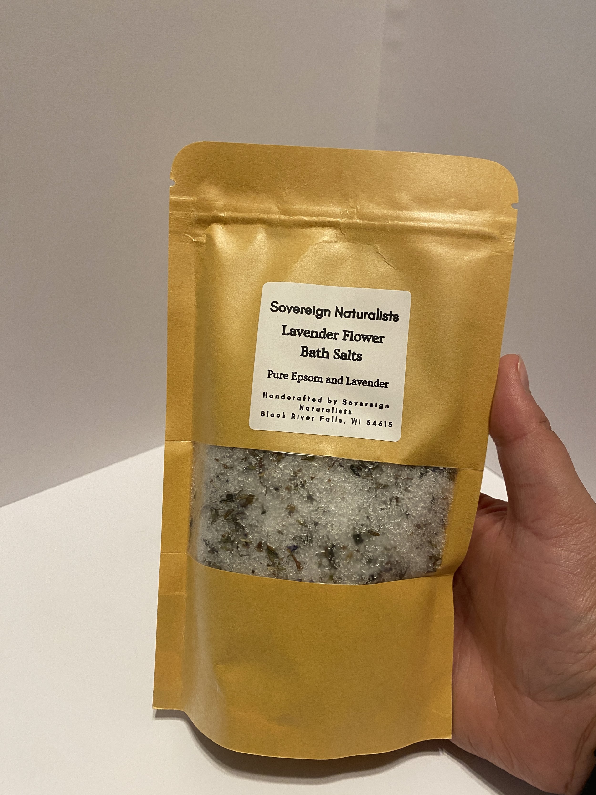 Lavender Flower Mineral Soak- 8 oz
