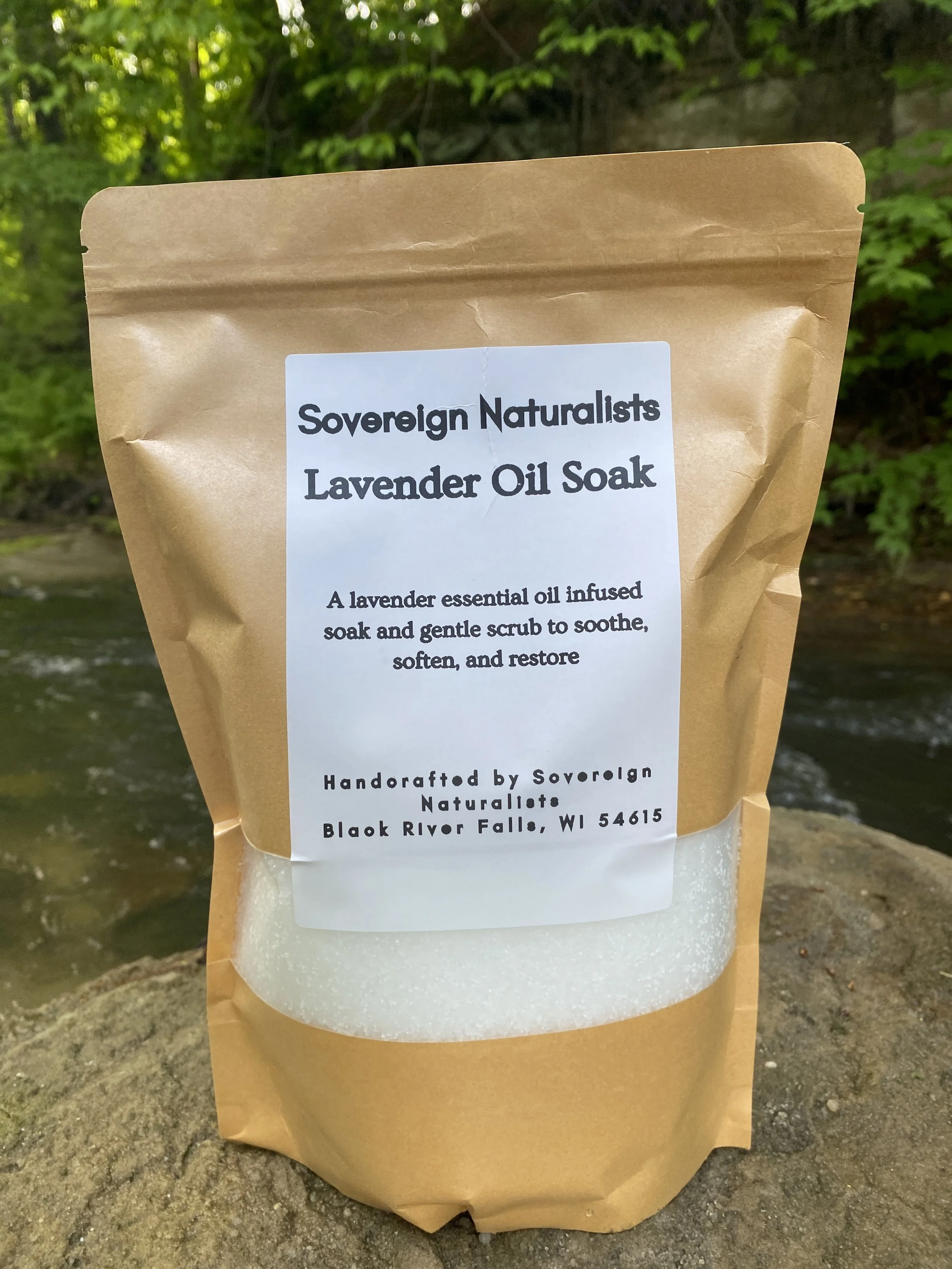 Lavender Essential Oil Mineral Soaking Salts