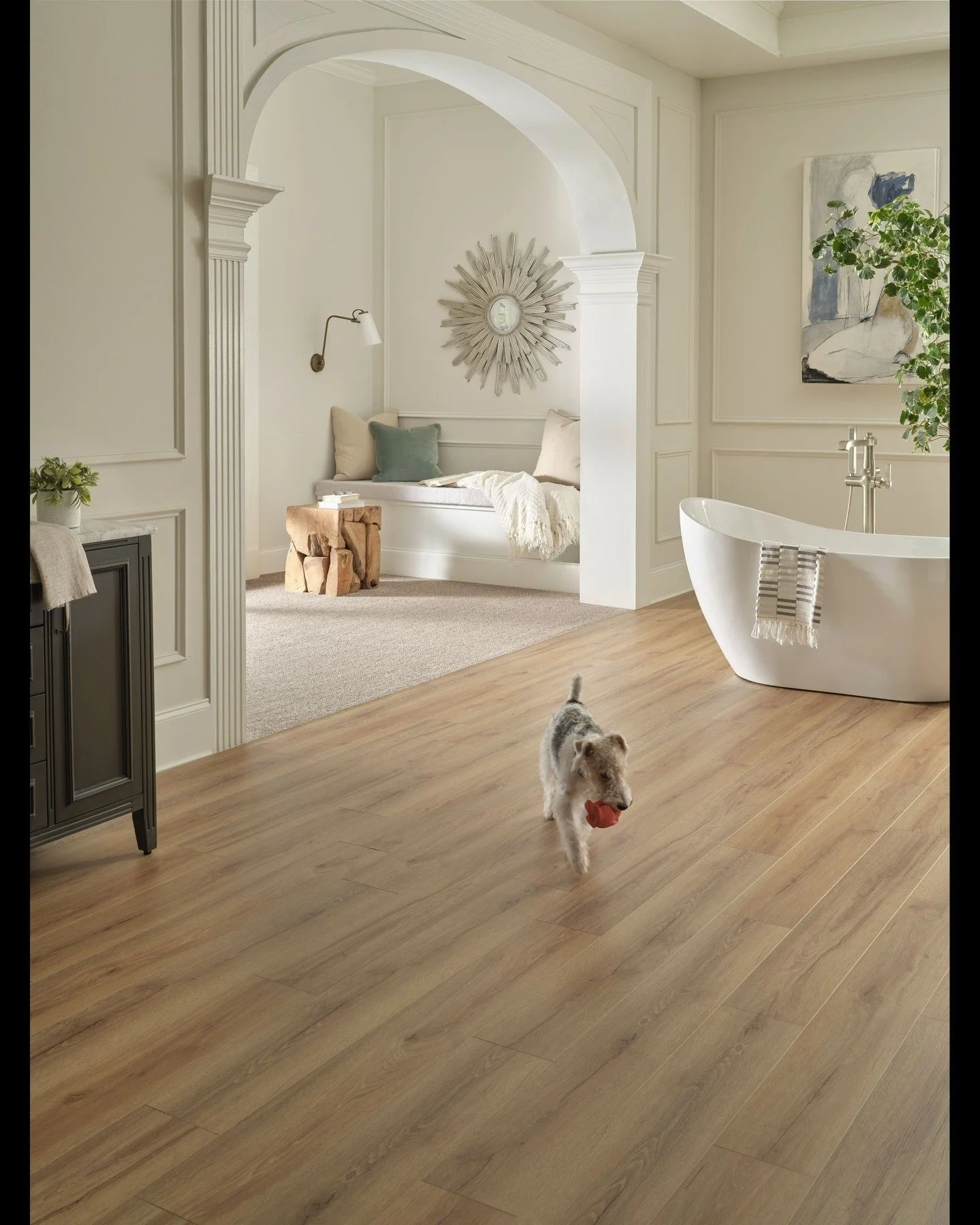 New Standard Plus brings a sleek, clean look to your space, offering durable beauty that's perfect for both pampered pups and sophisticated style. 🐾✨
New Standard Plus 4032 Kyoto

#LuxuryBathroom #PetFriendlyHome #HardSurfaceFlooring #ModernBathroom