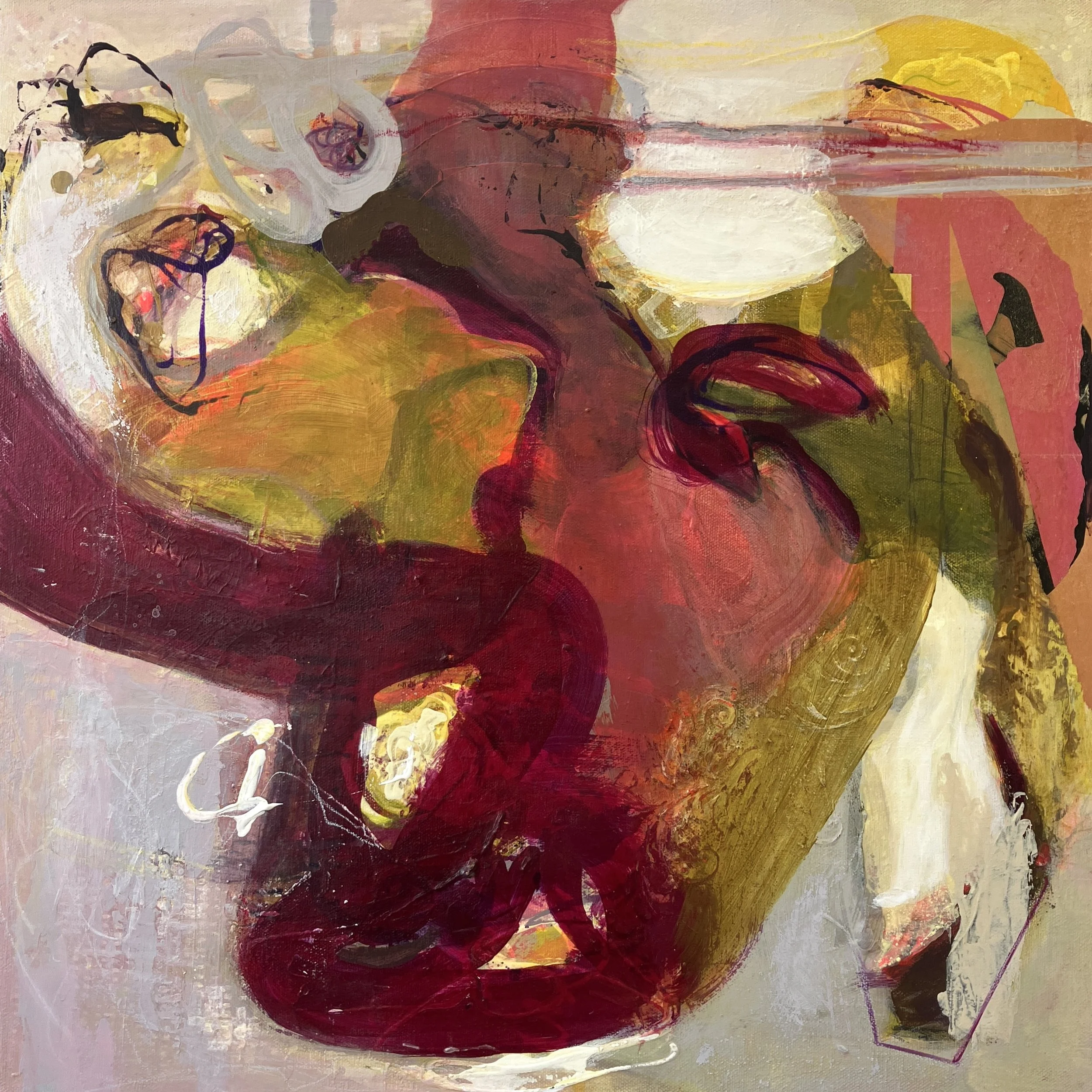Abstract Original 20x20 painting by Susan Hull