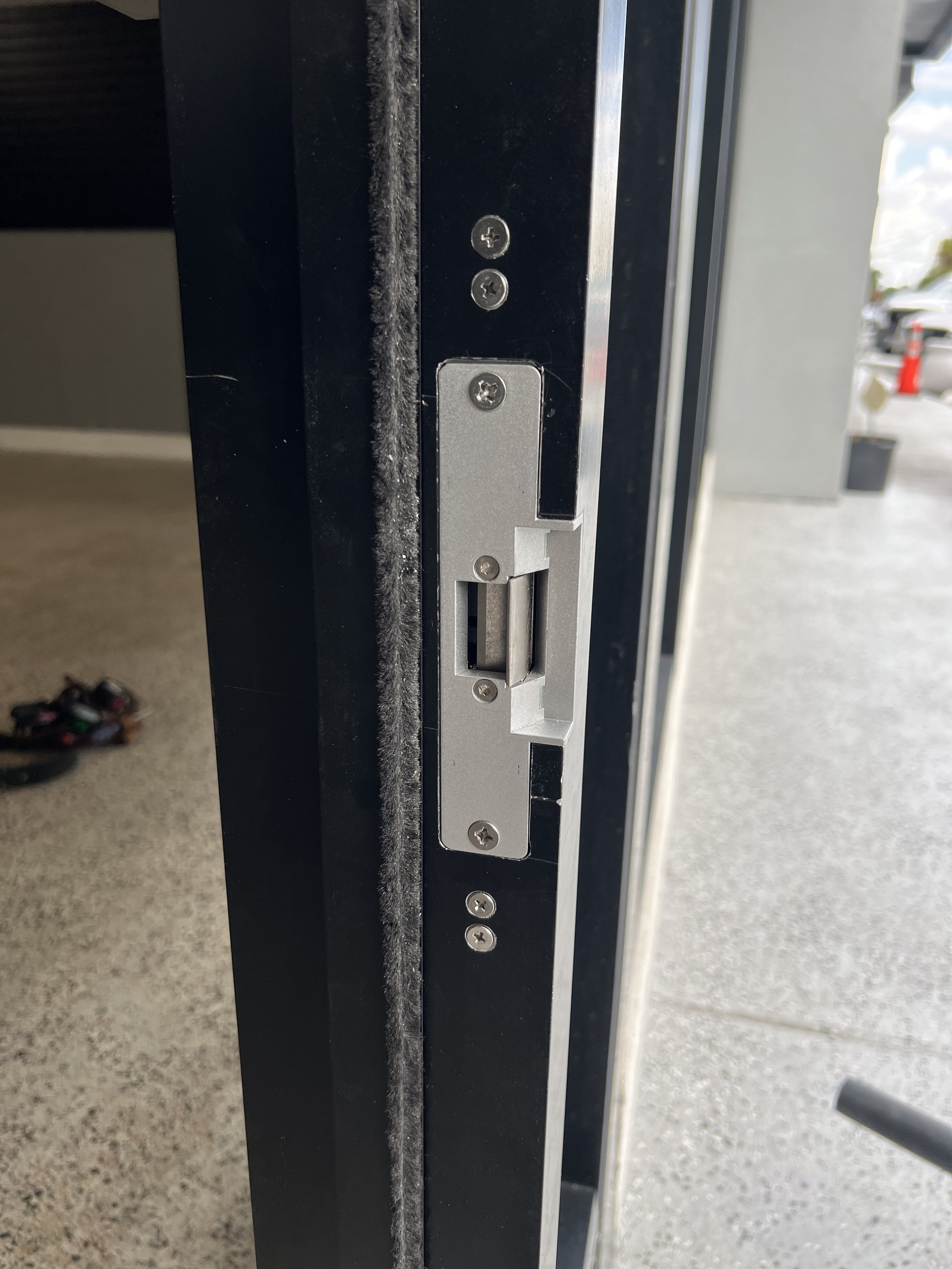 Latch Protector Installation - Commercial Locksmith Central Florida