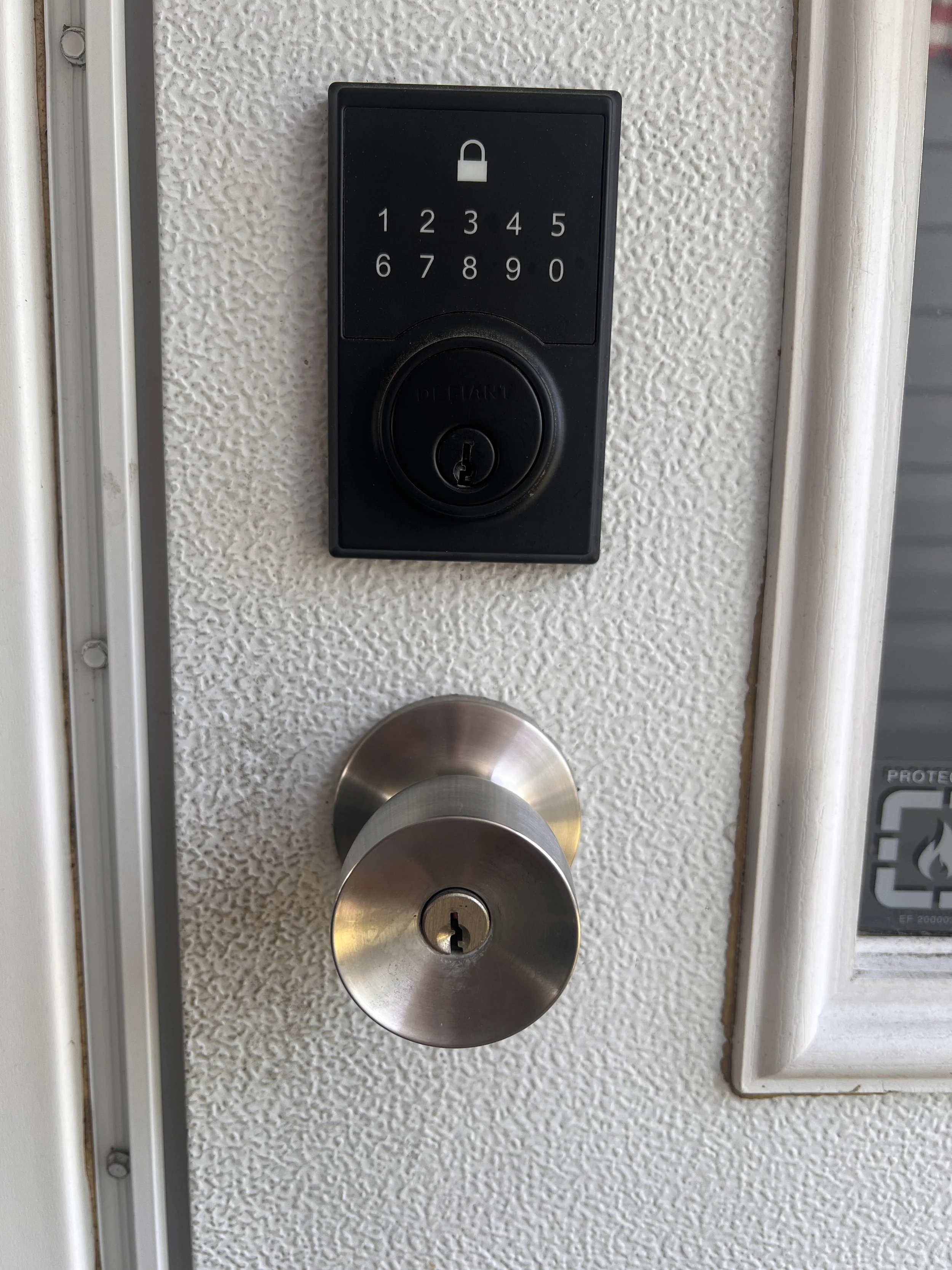 Electronic Deadbolt Installation - Outside - Sorrento