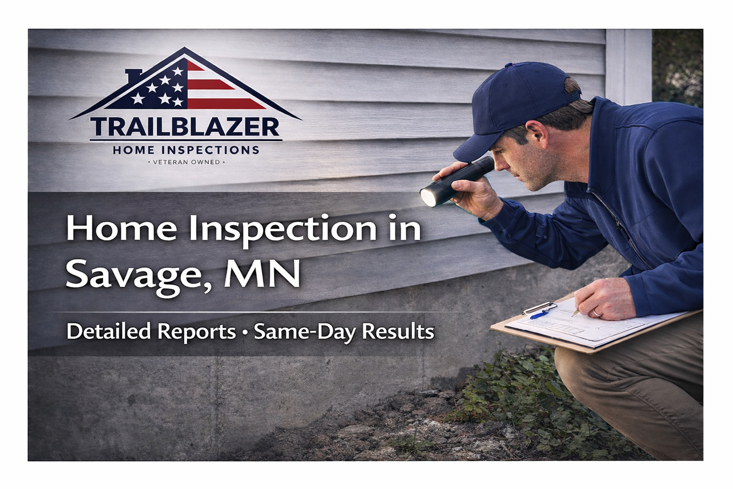 Savage home inspector performing a professional home inspection in Savage MN