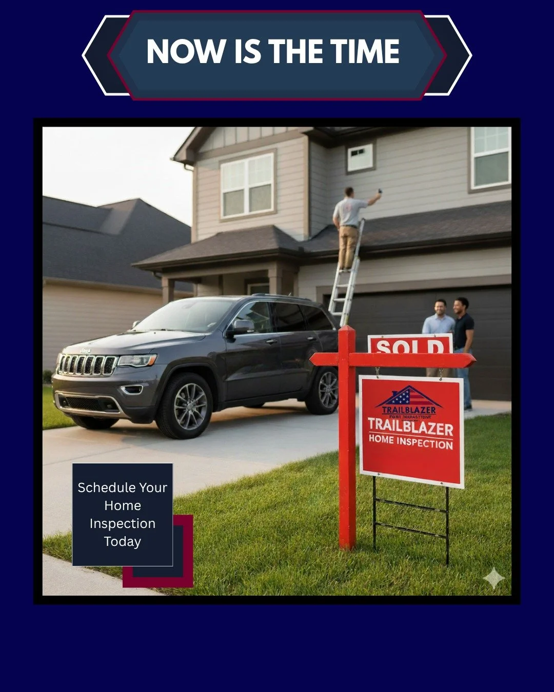 In a competitive market, you need a Trailblazer on your side. 🏡

Our calendar is filling up quickly with buyers who refuse to risk their biggest investment. Don't let a major issue sink your deal or turn your dream home into a money pit.

Here's how