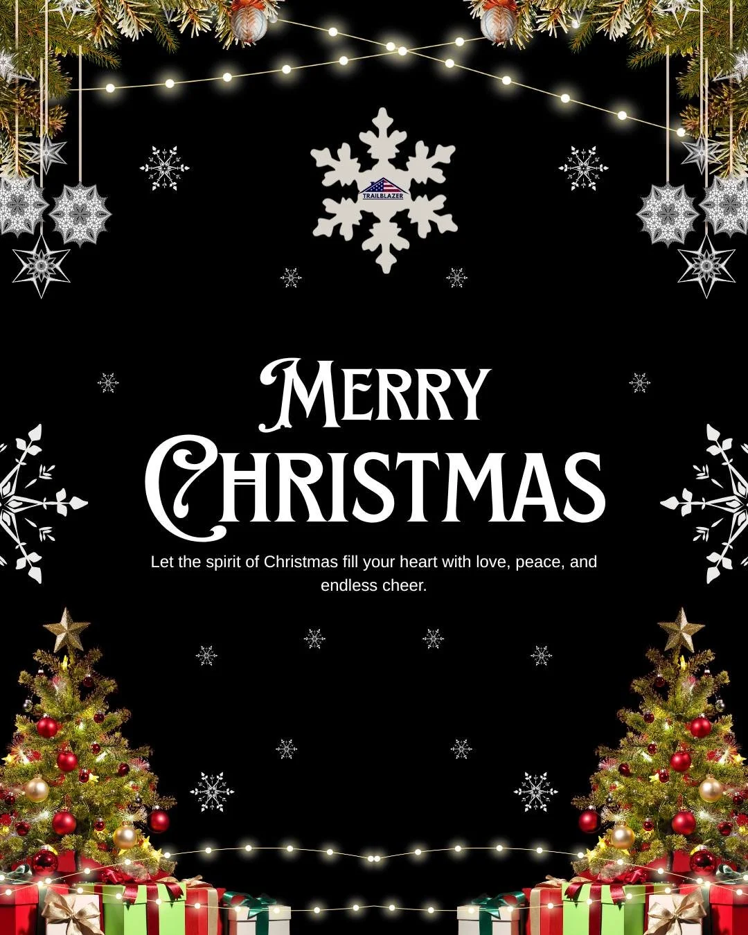 MERRY CHRISTMAS! 

From our family to yours, we wish you a day of endless cheer and beautiful moments.

 #holidayvibes #trailblazerhomeinspections #homesweethome