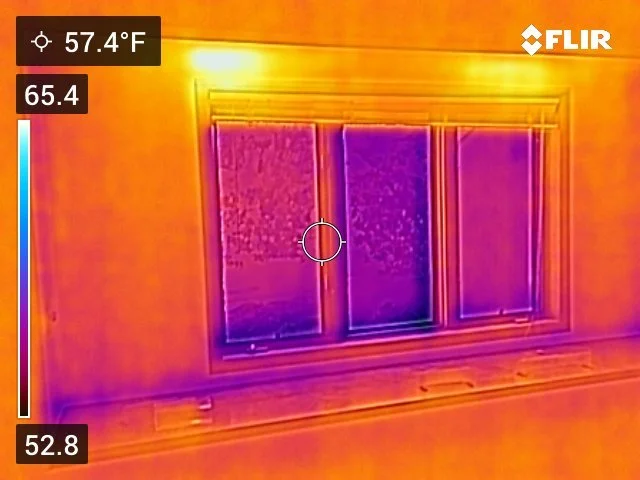 Thermal Camera image on window 