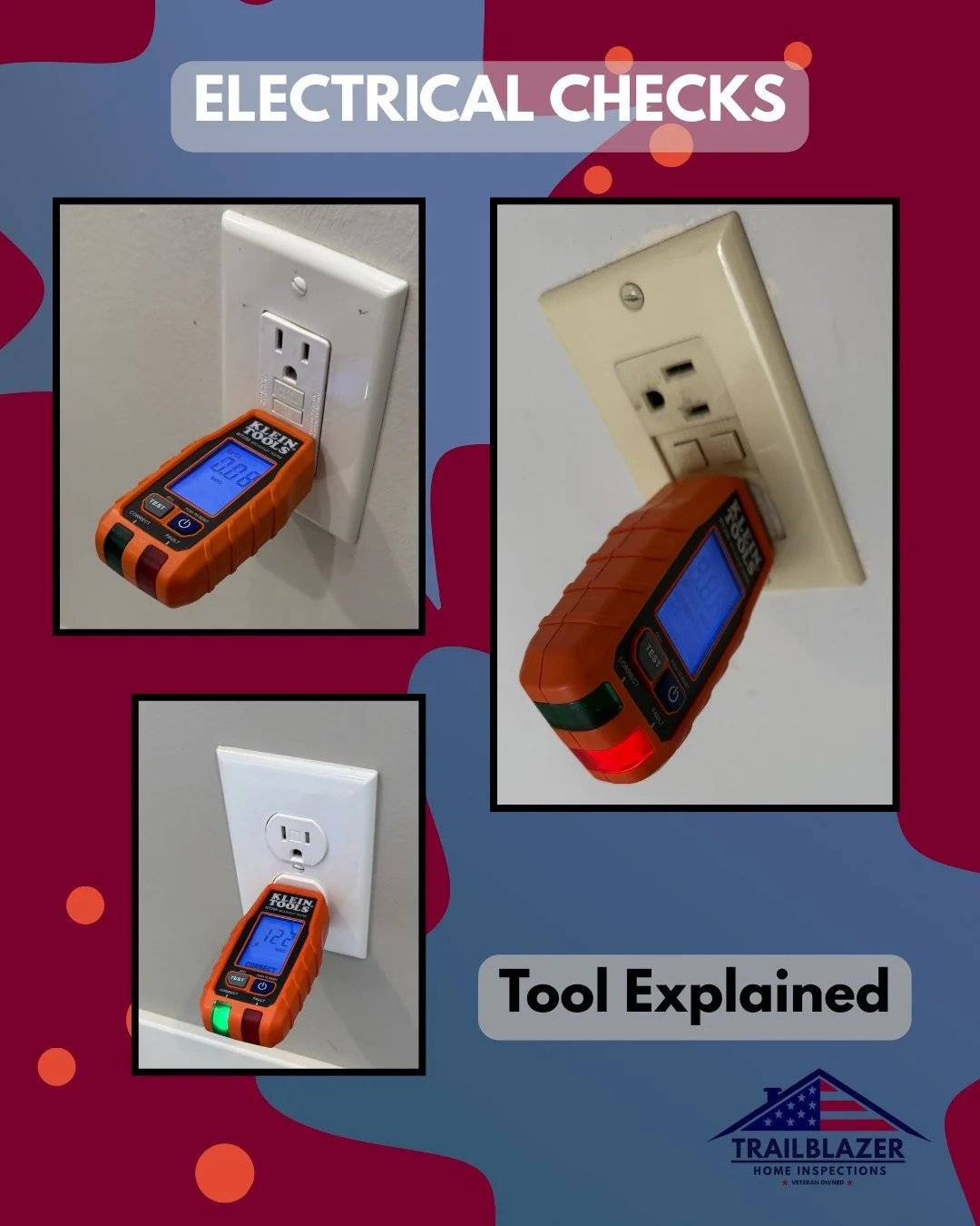 Just because a device charges doesn&rsquo;t mean the outlet is safe. We use this digital analyzer to check the "behind the walls" health of every home we visit.

Finding these issues before you close can save you thousands in future repairs