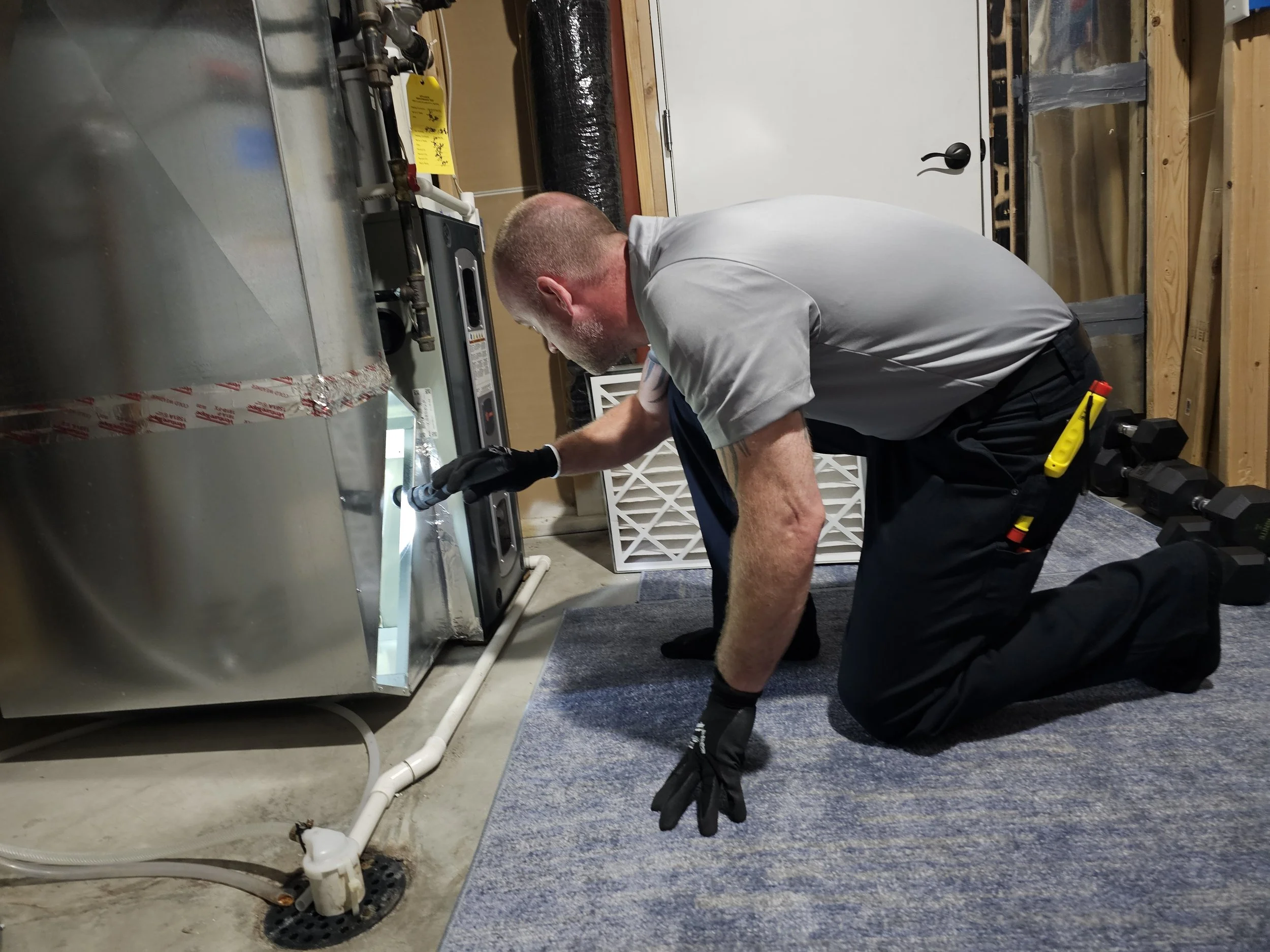 Trailblazer Home Inspections Checking HVAC