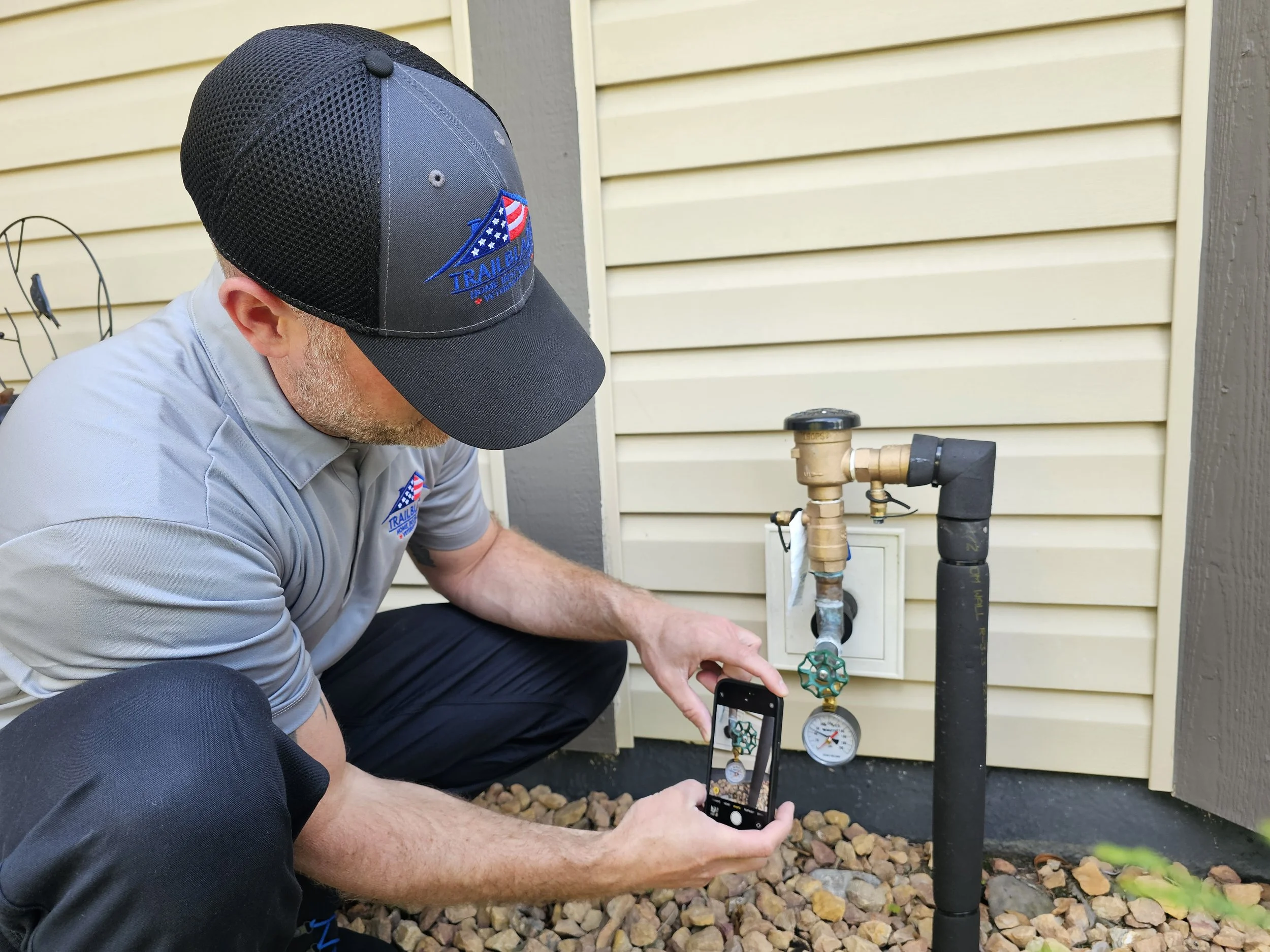 Trailblazer Inspector checking outside spigot