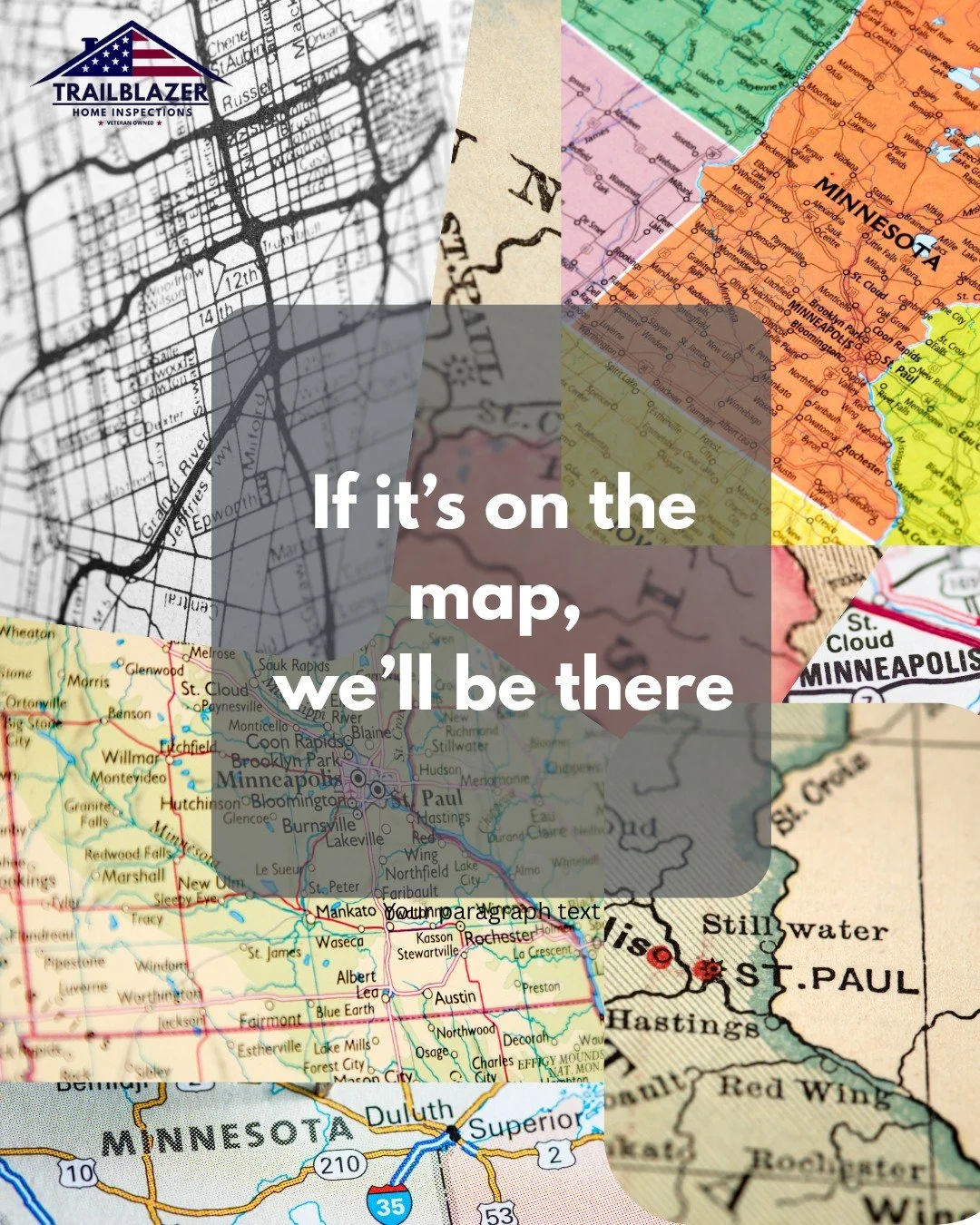 At Trailblazer Home Inspections, we know the Twin Cities and South Metro like the back of our hand. Our mission is simple: If it&rsquo;s on that map, I&rsquo;ll be there to ensure your investment is a solid one.

From Lakeville and Apple Valley to th