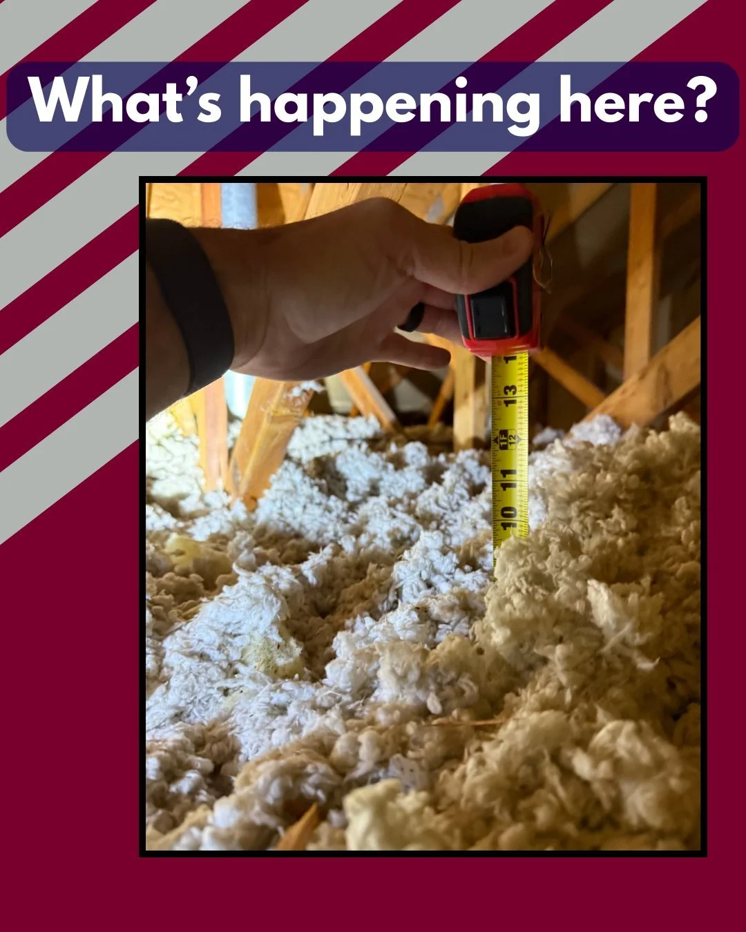 The difference between a "good" home and a "comfortable" home is often hiding in the attic. 🗺️🏠

Measuring insulation depth is a standard part of a Trailblazer Home Inspection. Why? Because under-insulated attics are the #1 caus