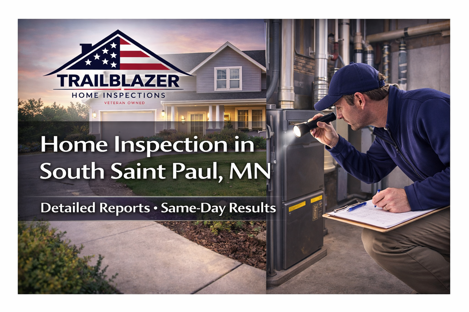 South St. Paul home inspector performing a professional home inspection