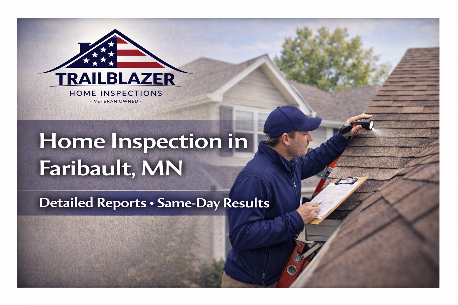 Faribault home inspector performing a professional home inspection