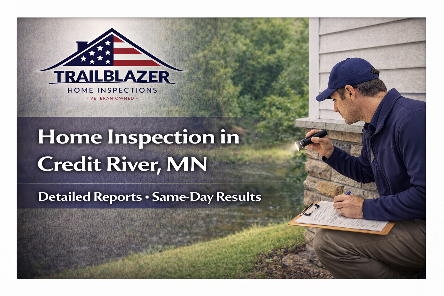 Credit River home inspector performing a professional home inspection