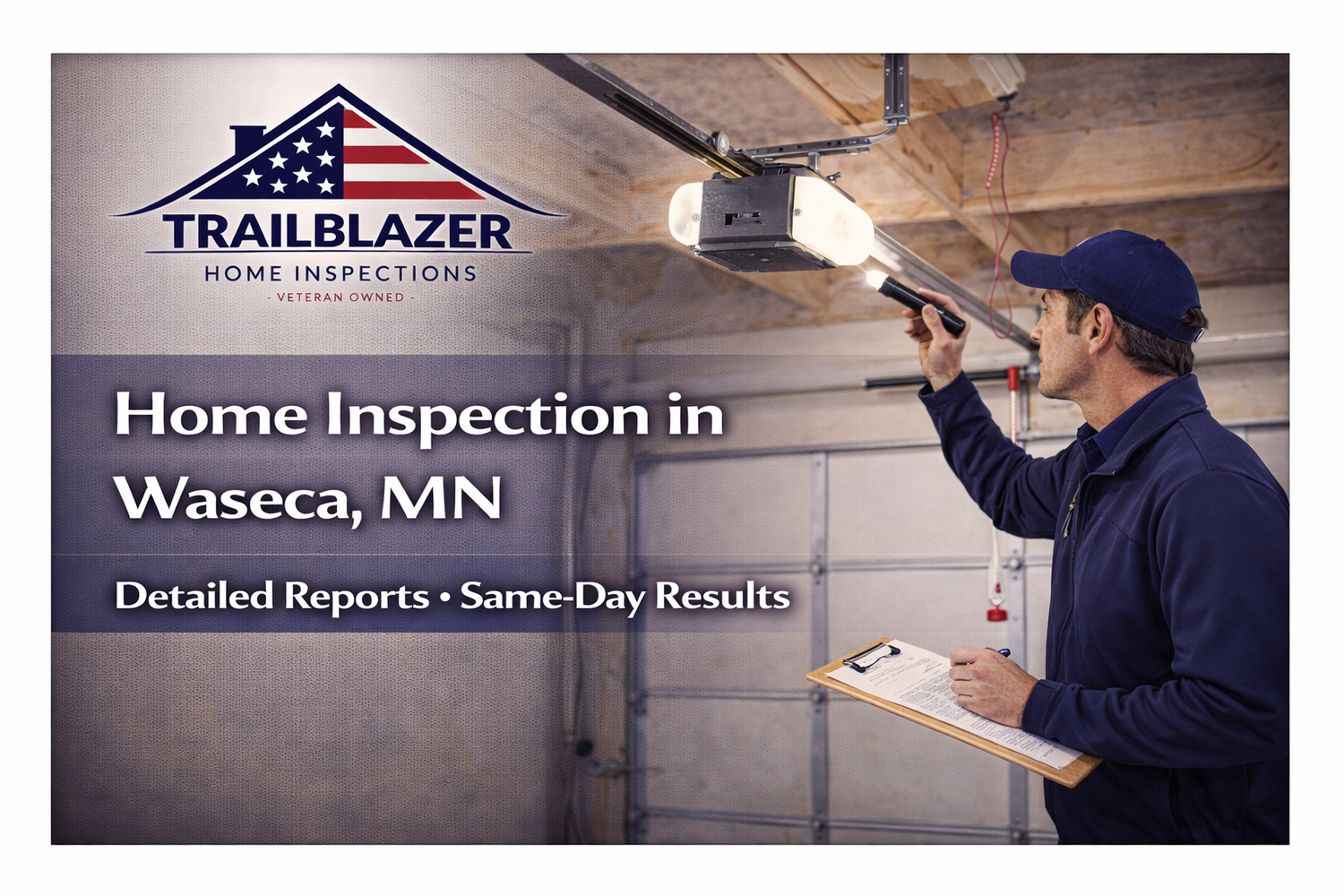 Waseca home inspector performing a professional home inspection