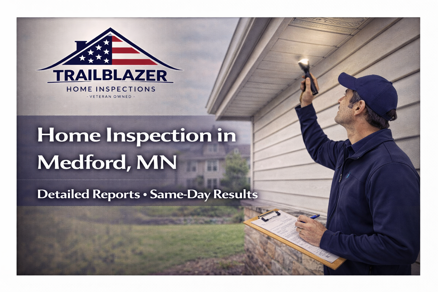 Medford home inspector performing a professional home inspection