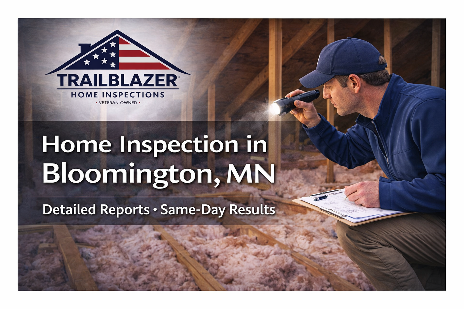 Bloomington home inspector performing a professional home inspection