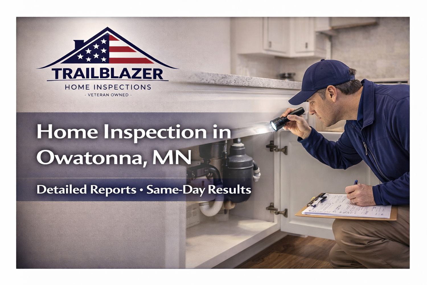 Owatonna home inspector performing a professional home inspection