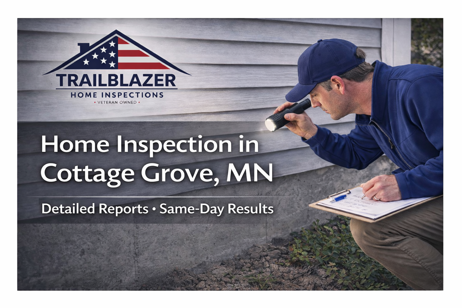 Cottage Grove home inspector performing a professional home inspection