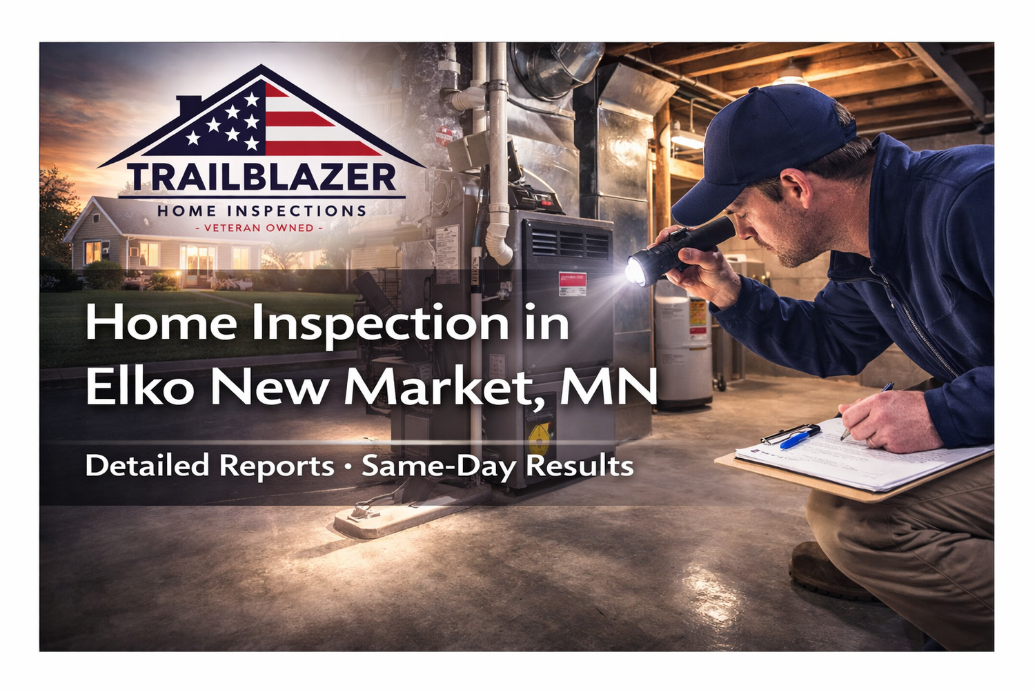 Elko New Market home inspector performing a professional home inspection