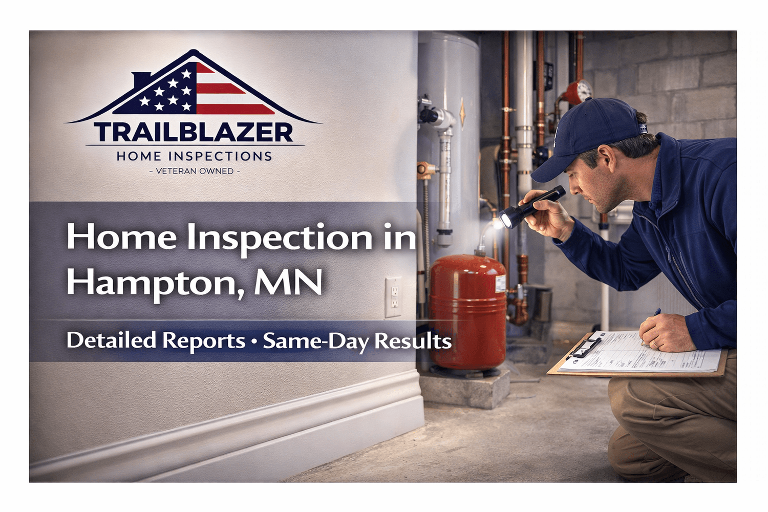 Hampton home inspector performing a professional home inspection