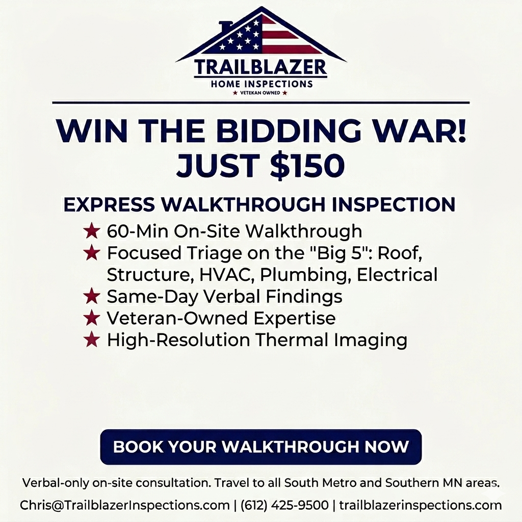 Win the bidding war, inspections being waived, MN home buying tips