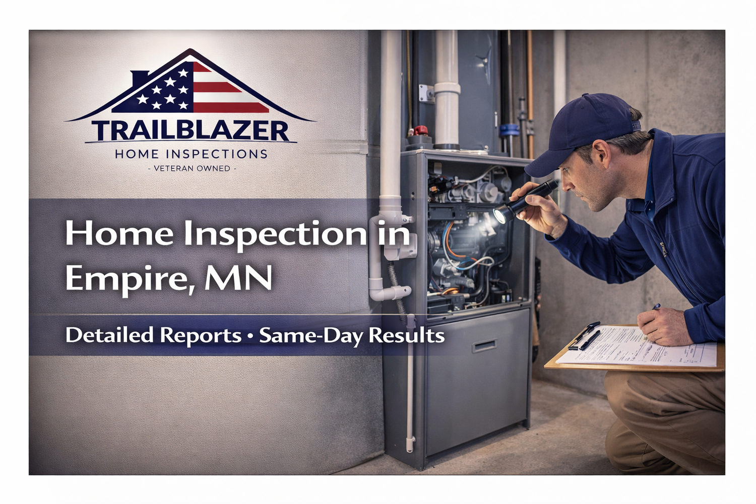 Empire home inspector performing a professional home inspection
