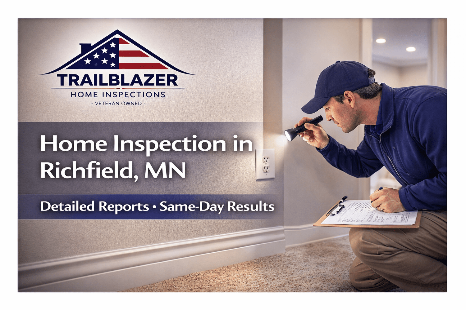 Richfield home inspector performing a professional home inspection