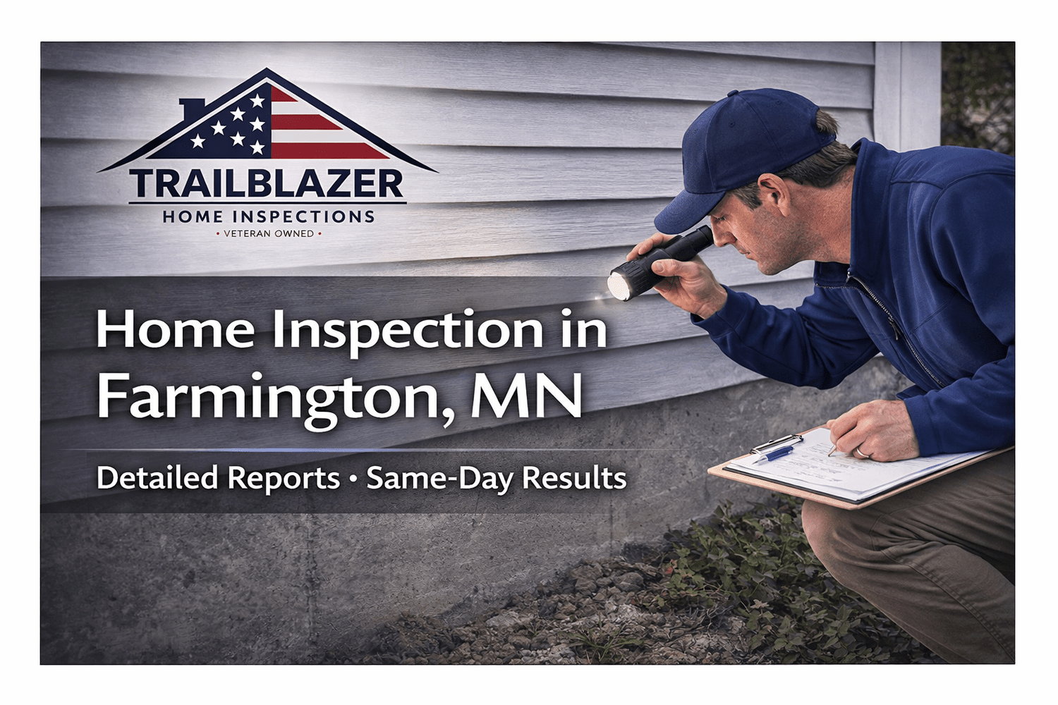 Farmington home inspector performing a professional home inspection in Farmington MN