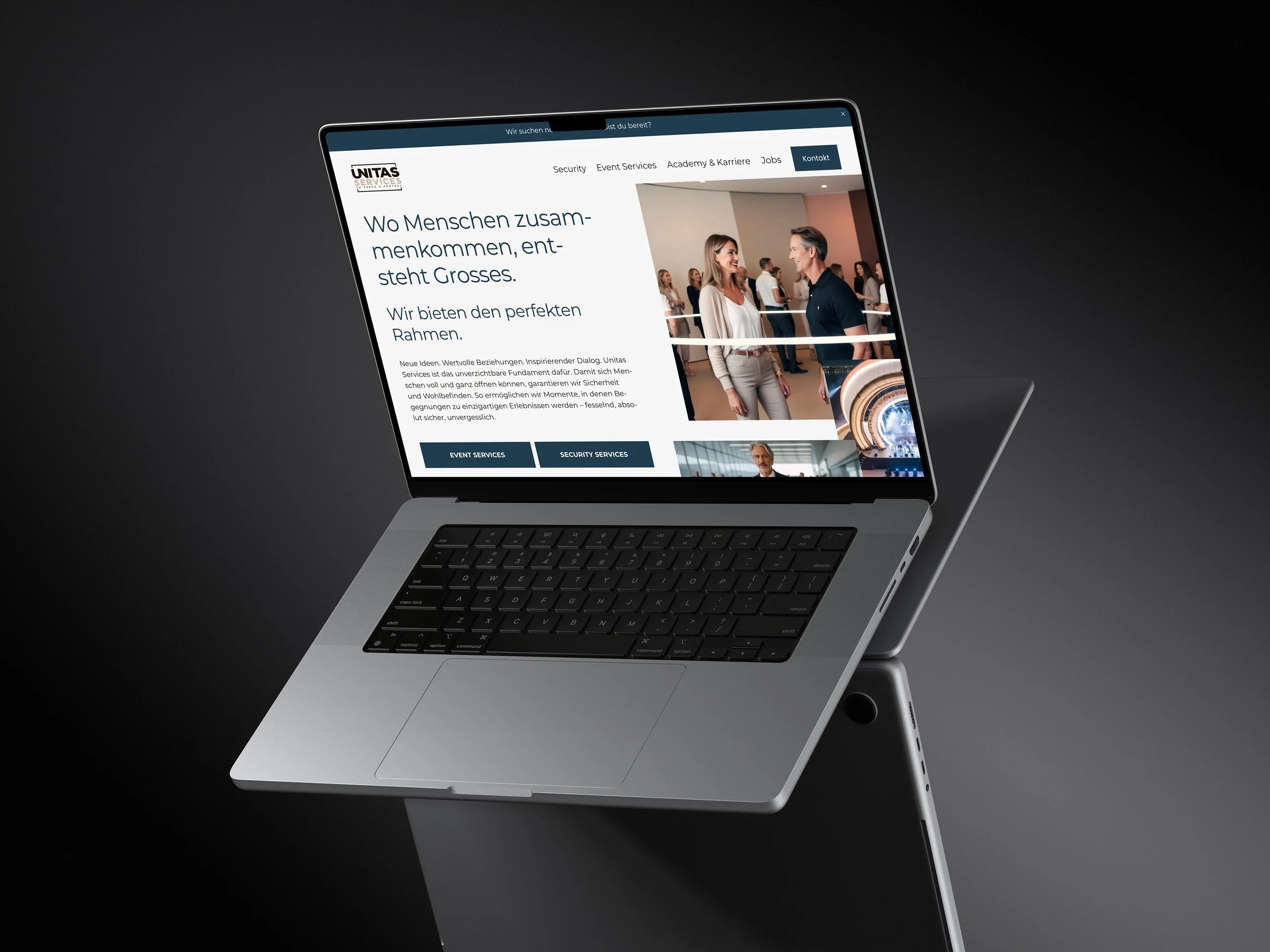 Professionelle Squarespace Webseite für Zürcher Sicherheitsfirma