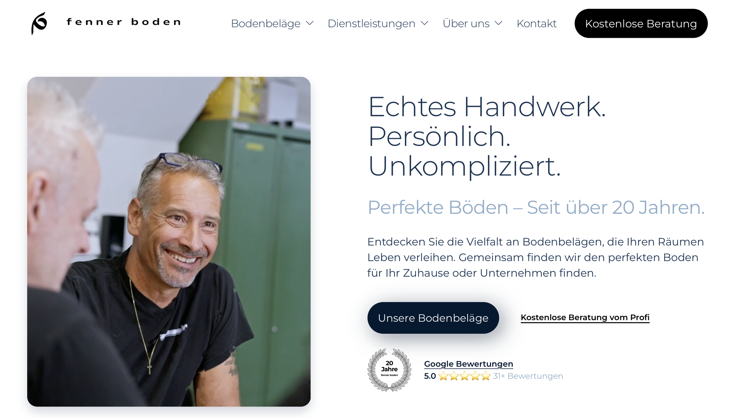 Craftsman Homepage - Roger & Team from Fennerboden at work