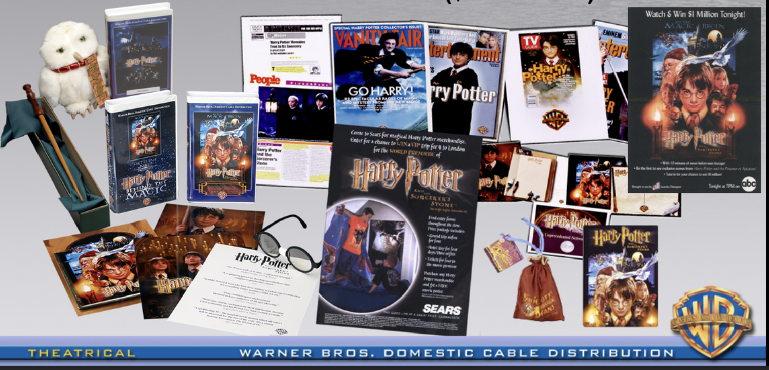 VALUE ADDED FARE
The traditional percentage for licensing movies to TV was 1-2% of gross box office. With a haul the size of Potter, no network could afford those numbers. What to do? Become a partner with the network and provide exclusive cast and