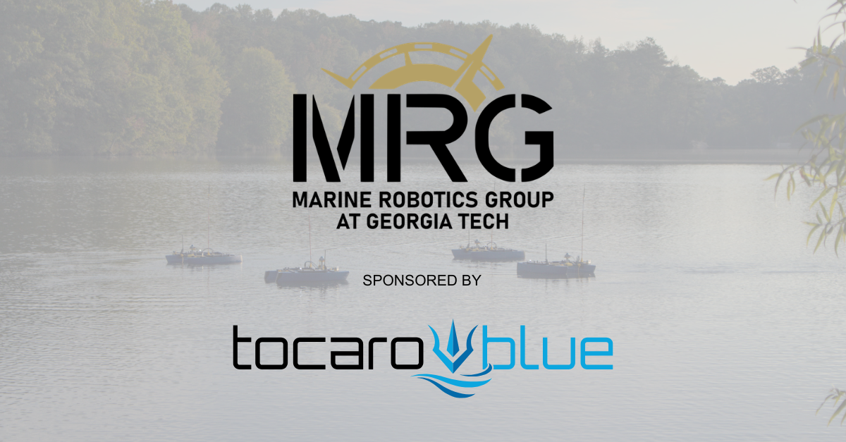 Tocaro Blue Sponsors Marine Robotics Group at Georgia Tech