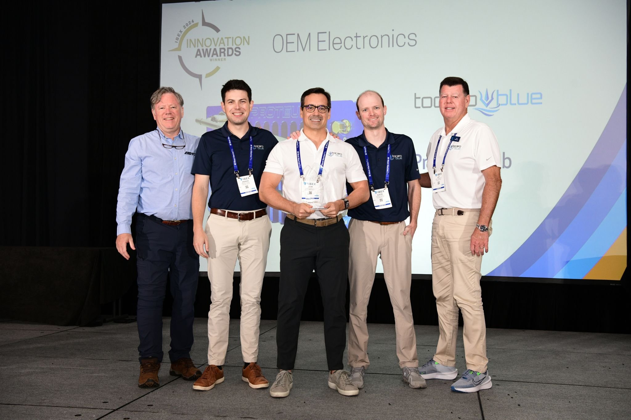 Tocaro Blue wins IBEX Innovation Award 2024. OEM Electronics